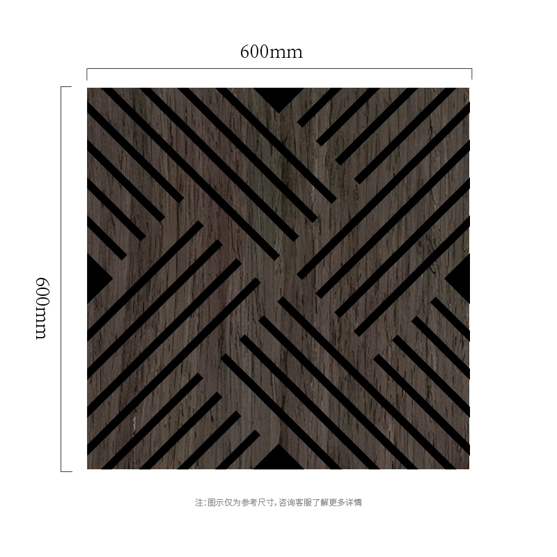 Ακουστικό πάνελ τοίχου Crossline Diagonal MDF-on-PET