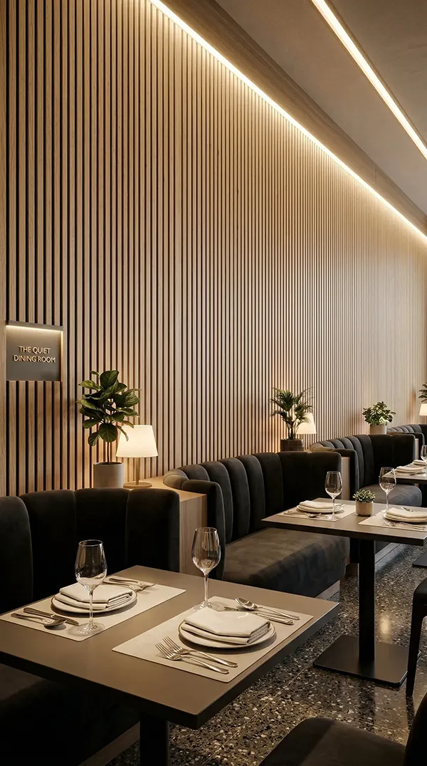 Interior Wood Acoustic Panels for Sound Control