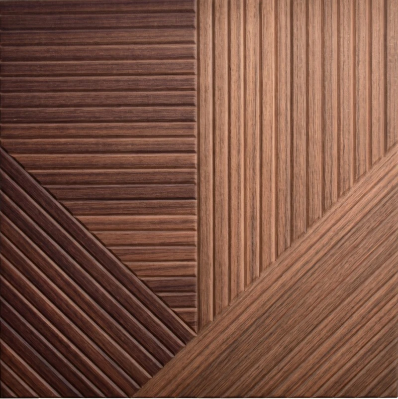 Wonear Boutique Hotel Multi-Tone Linear Wood Acoustic Panel